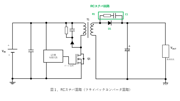図1.RCスナバ回路